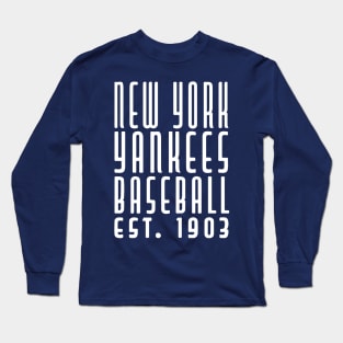 NY Yankees Baseball Long Sleeve T-Shirt